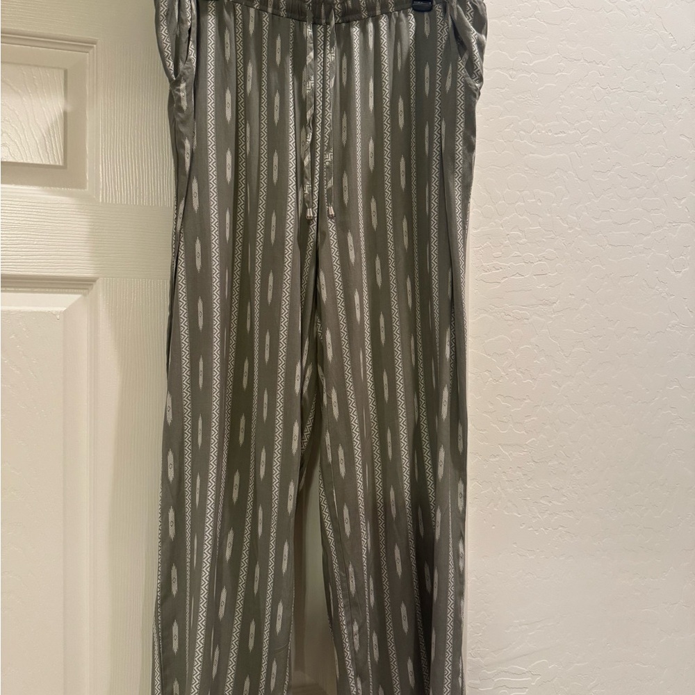 Love Wish Wide Leg Pants Olive Green Size XL